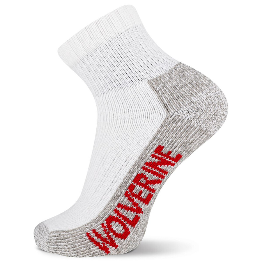 2-pk steel-toe cotton quarter socke
